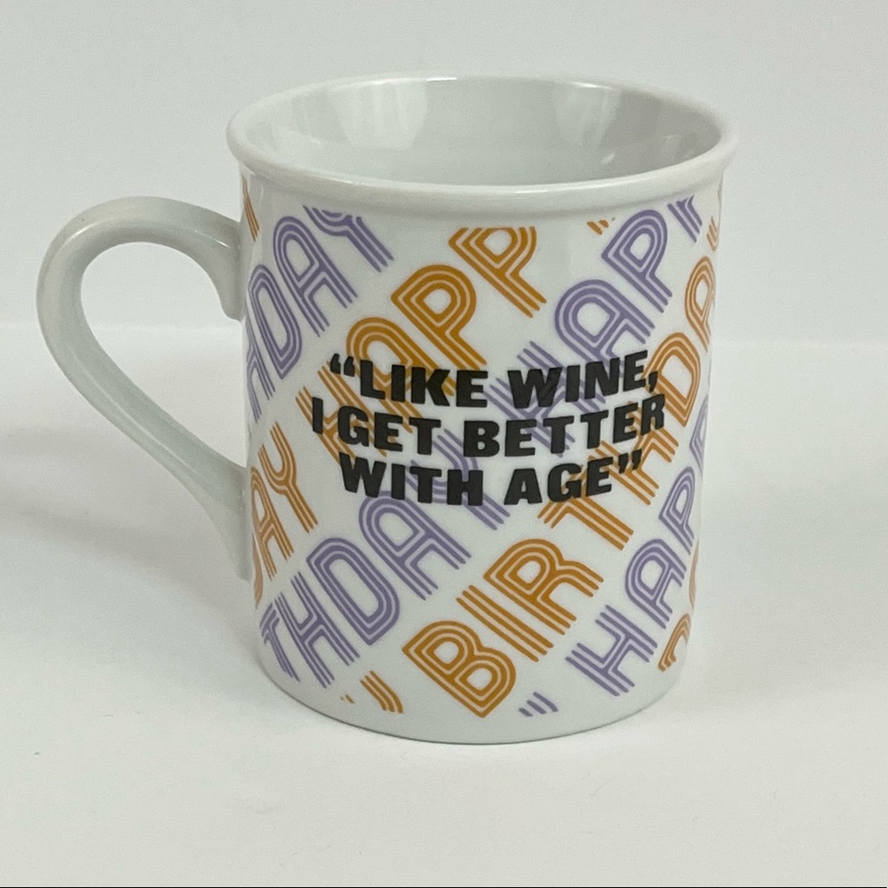 3/$20 Enesco 1983 Happy Birthday Funny “Like Wine, I Get Better With Age” Mug